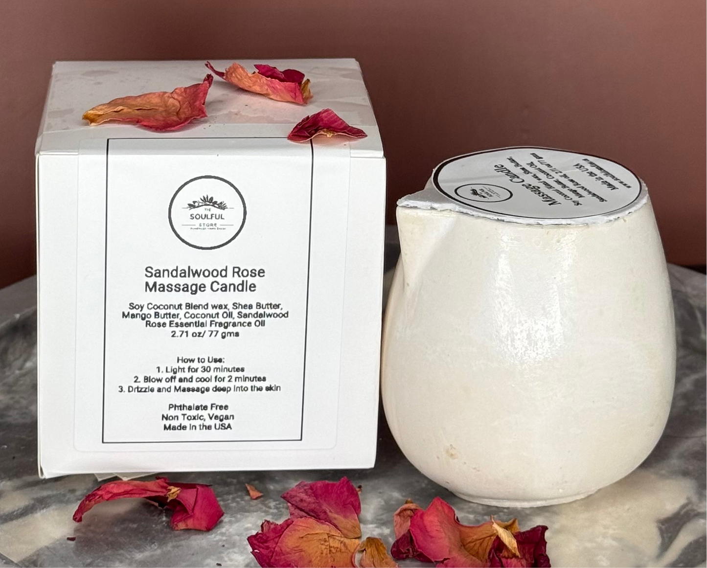 Sandalwood Rose Massage Candle, gift shop, gift card, gift store, gift ideas, home designer, interior designer near me