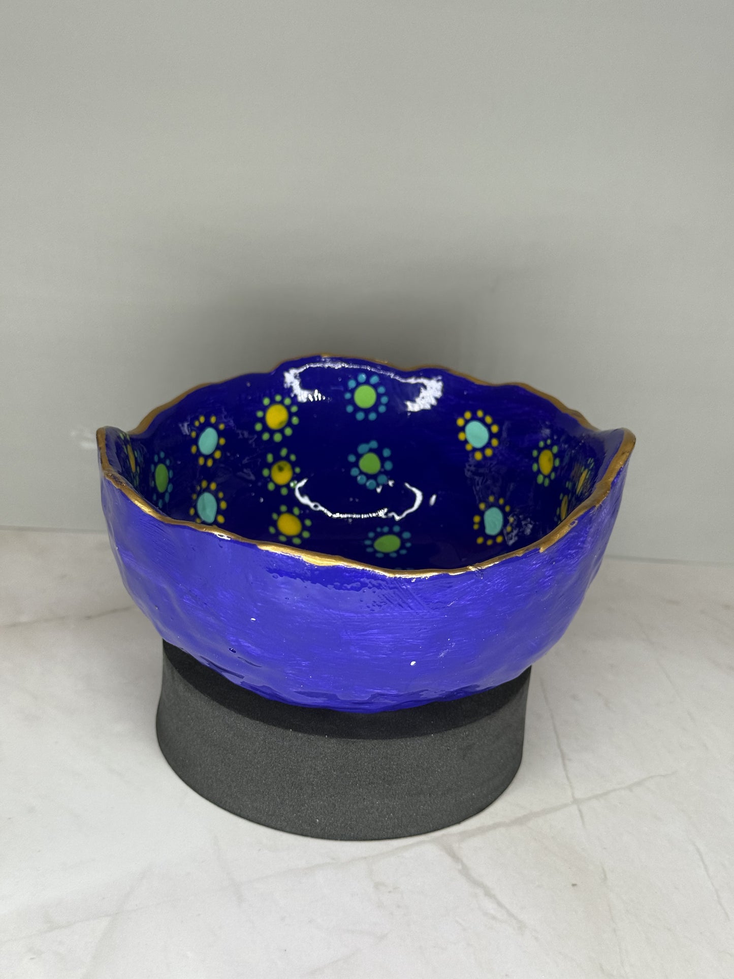 Hand painted concrete 5 inch bowl, gift shop, gift card, gift store, gift ideas, home designer, interior designer near me