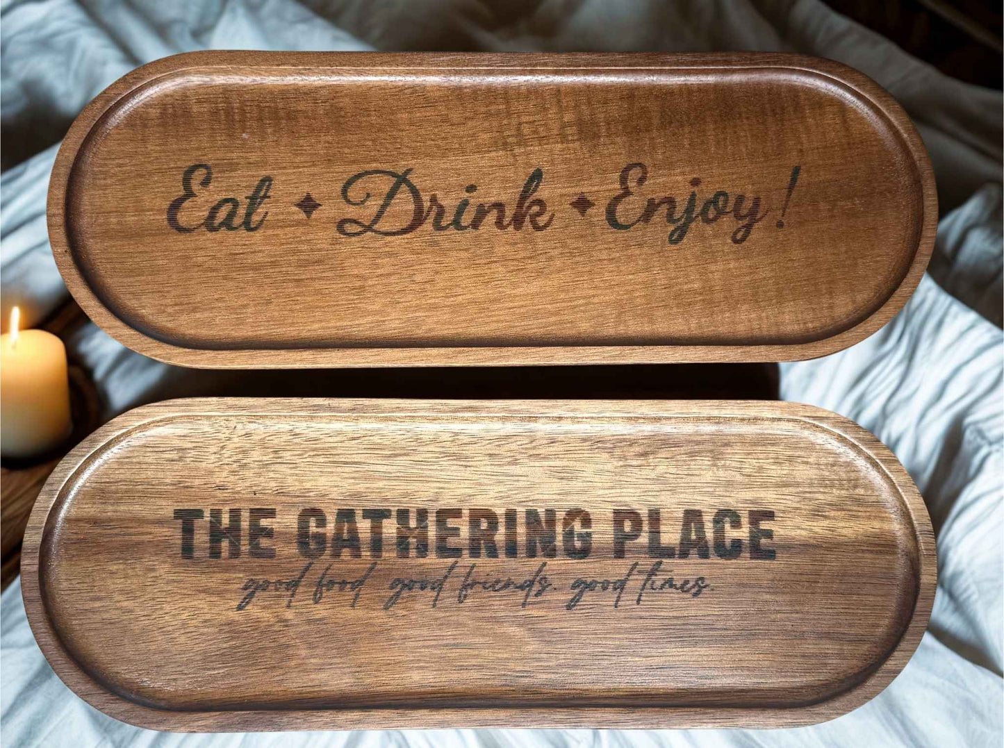 Laser engraved serving dish-Ask about customization