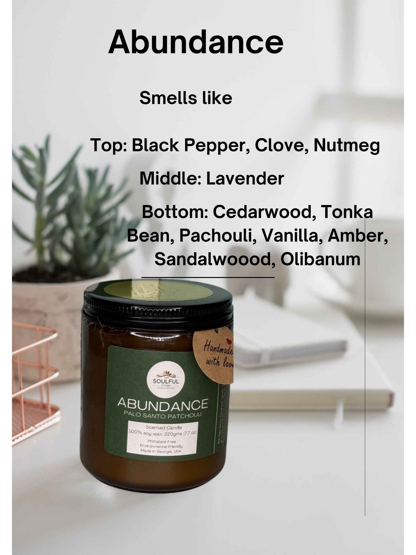 Palo Santo Pachouli 7.7oz scented candle