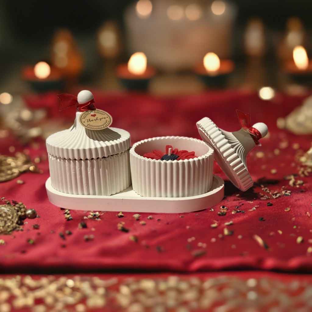 Decorative Scented Handmade Concrete Candle Gift Set