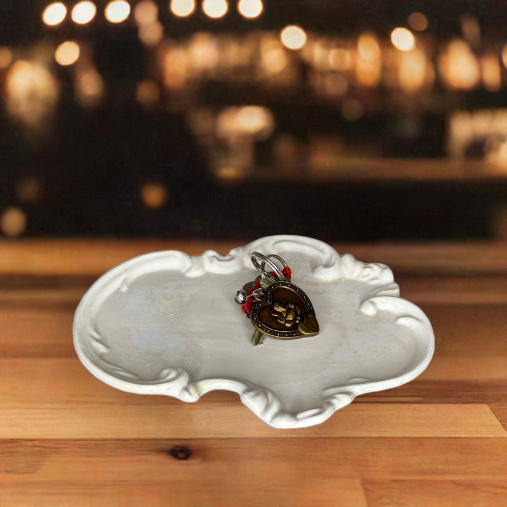 Ceramic Irregular Jewelry/ trinket tray 8 inches, gift shop, gift card, gift store, gift ideas, home designer, interior designer near me