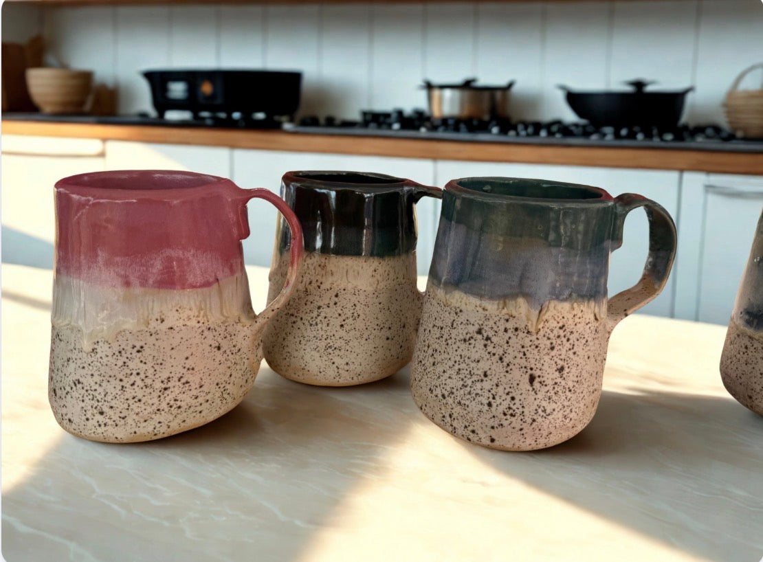 Winter wood mugs