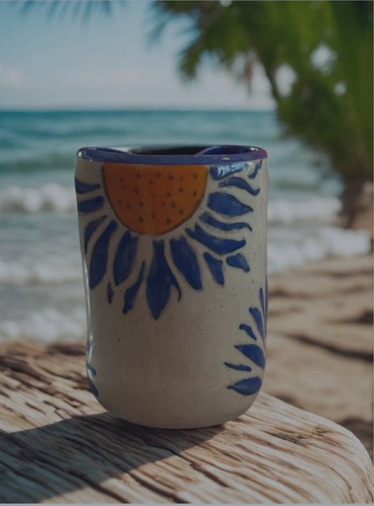 Sunflower traveling mug