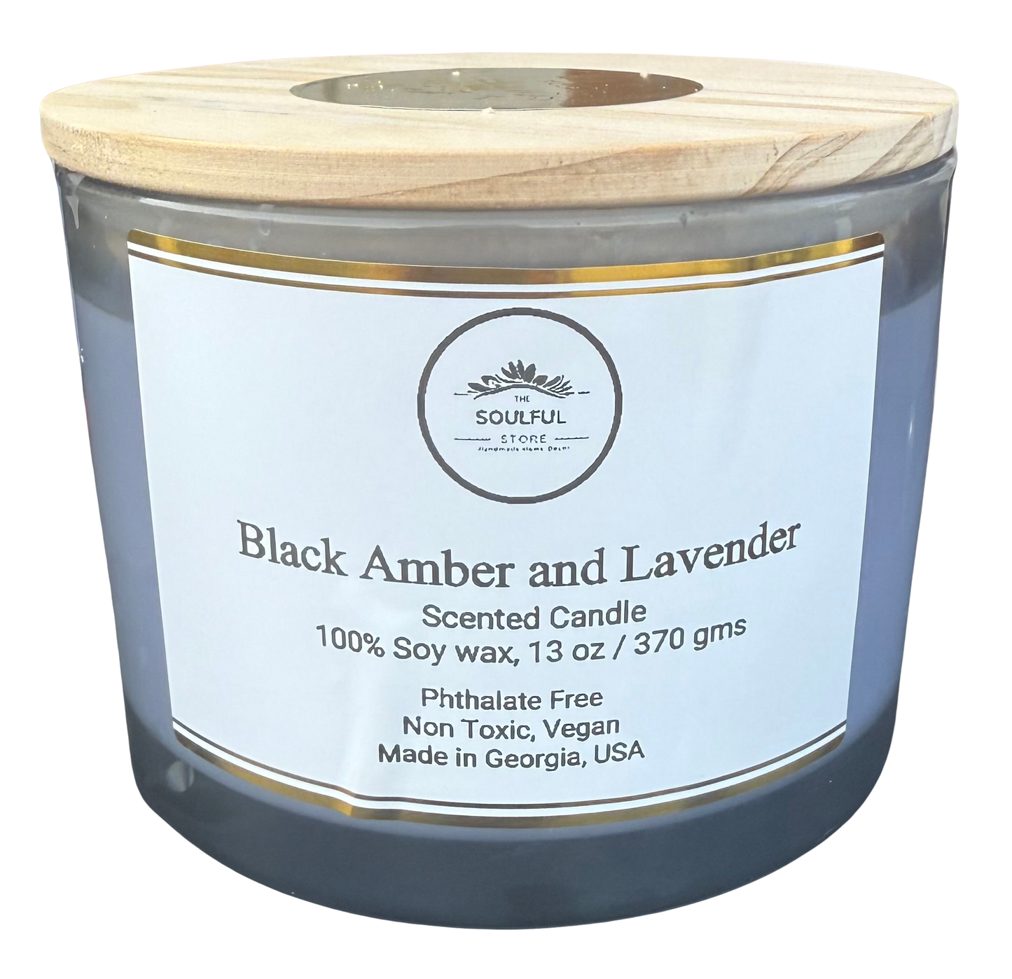 13 oz Black Amber and Lavender